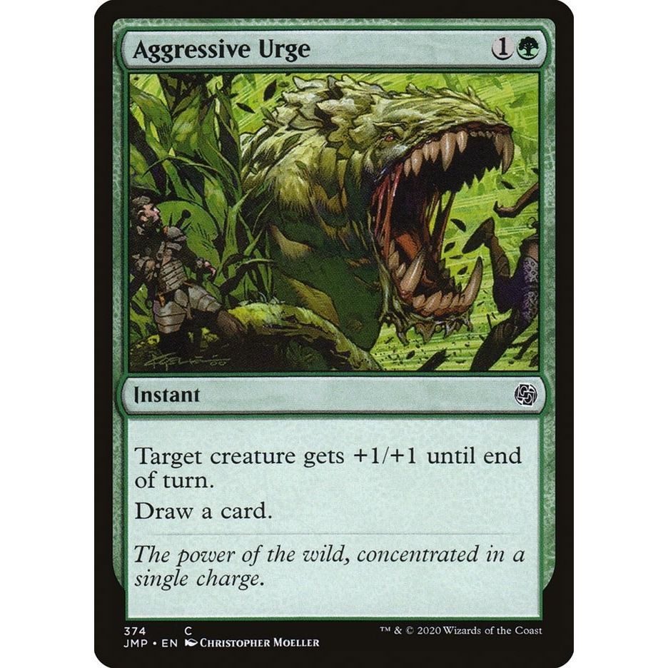 Image for Aggressive Urge (374) (JMP) - Magic: The Gathering