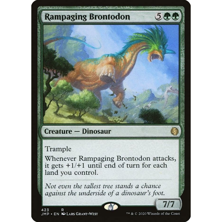 Image for Rampaging Brontodon (423) (JMP) - Magic: The Gathering
