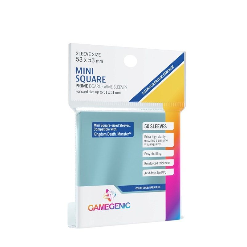 Image for GameGenic Prime Board Game Sleeves - Mini Square (50-Pack) - Card Sleeves