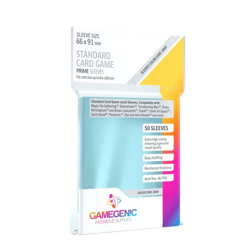 Image for GameGenic Prime Board Game Sleeves - Standard Card Game (50-Pack) - Card Sleeves