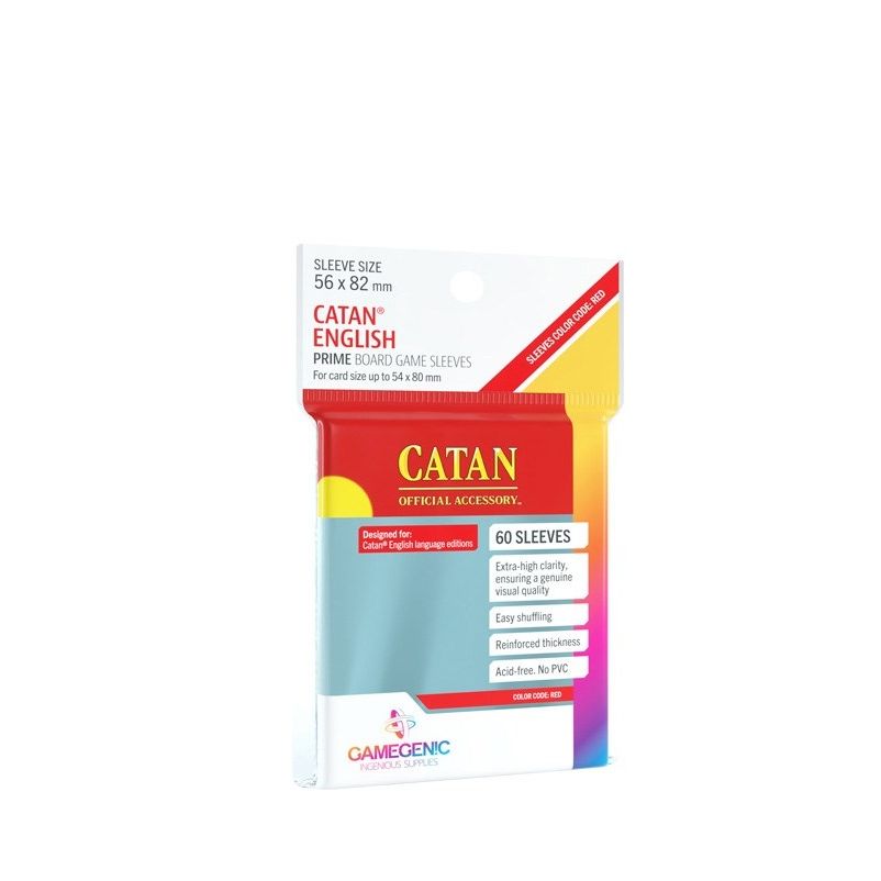 Image for GameGenic Prime Board Game Sleeves - Catan English (60-Pack) - Card Sleeves