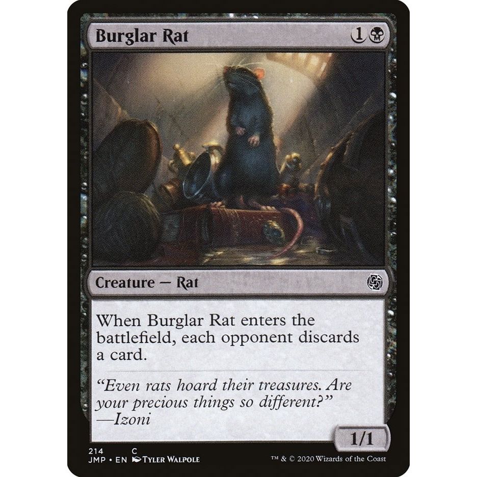 Image for Burglar Rat (214) (JMP) - Magic: The Gathering