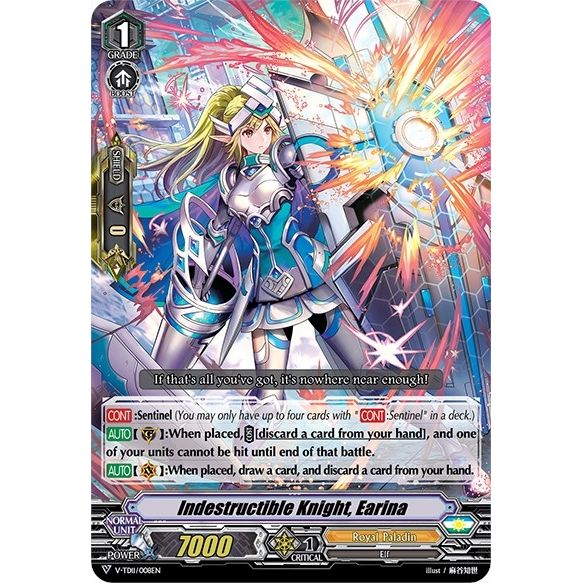 Image for Indestructible Knight, Earina (V-TD11/008EN) (V-TD11) - Cardfight Vanguard