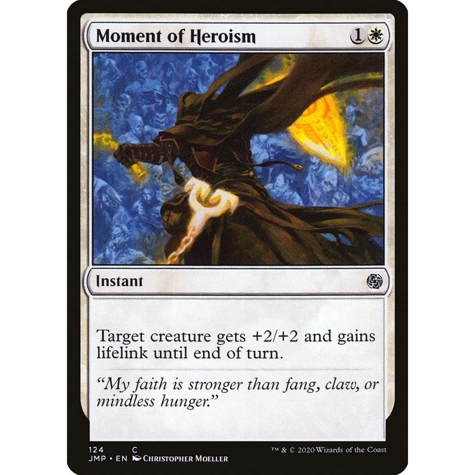 Image for Moment of Heroism (124) (JMP) - Magic: The Gathering