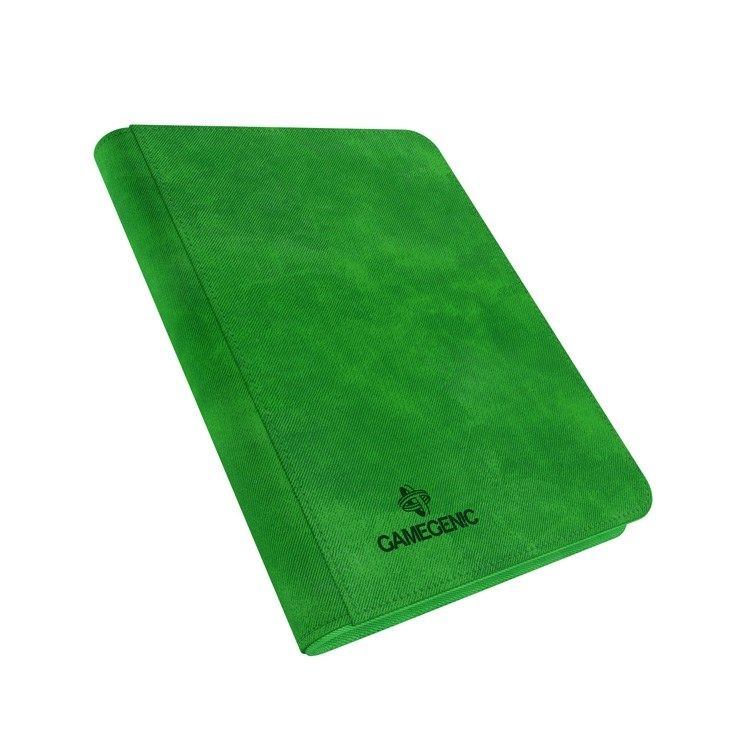 Image for GameGenic Zip-Up Album 8-Pocket Side-Loading - Green - Storage Albums