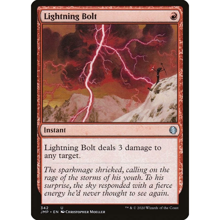 Image for Lightning Bolt (342) (JMP) - Magic: The Gathering