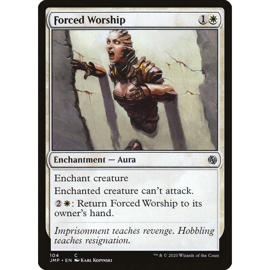 Image for Forced Worship (104) (JMP) - Magic: The Gathering