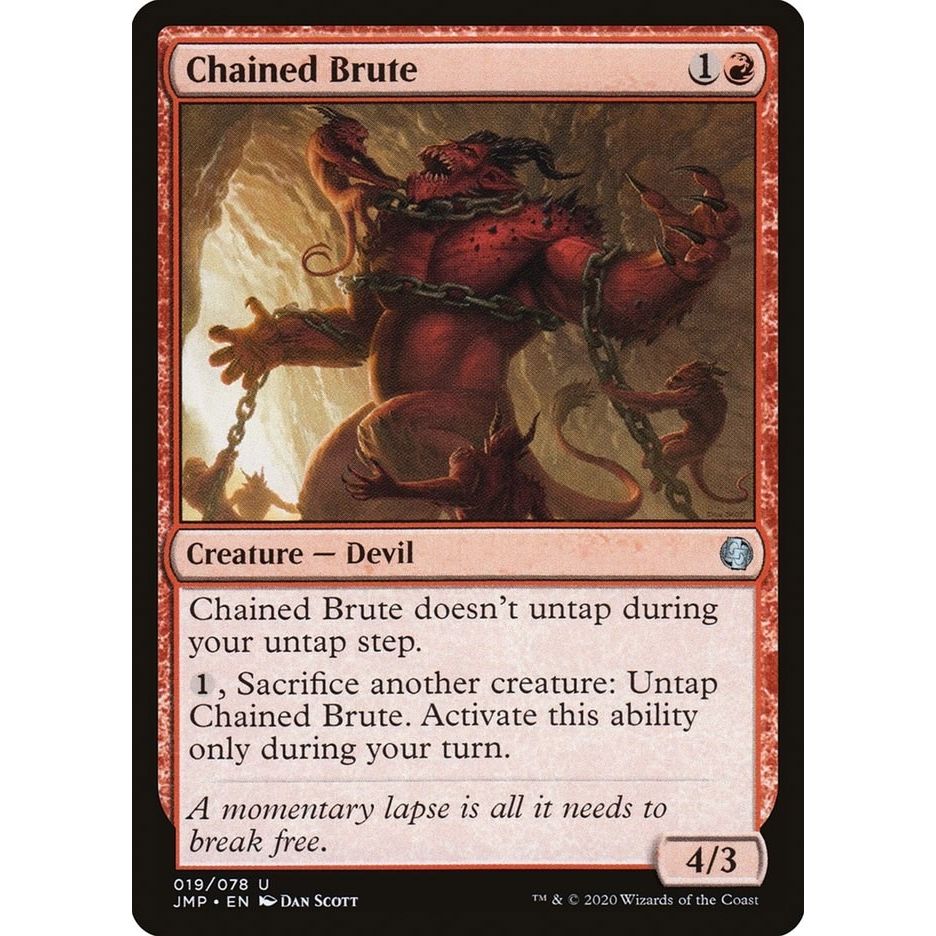 Image for Chained Brute (19) (JMP) - Magic: The Gathering