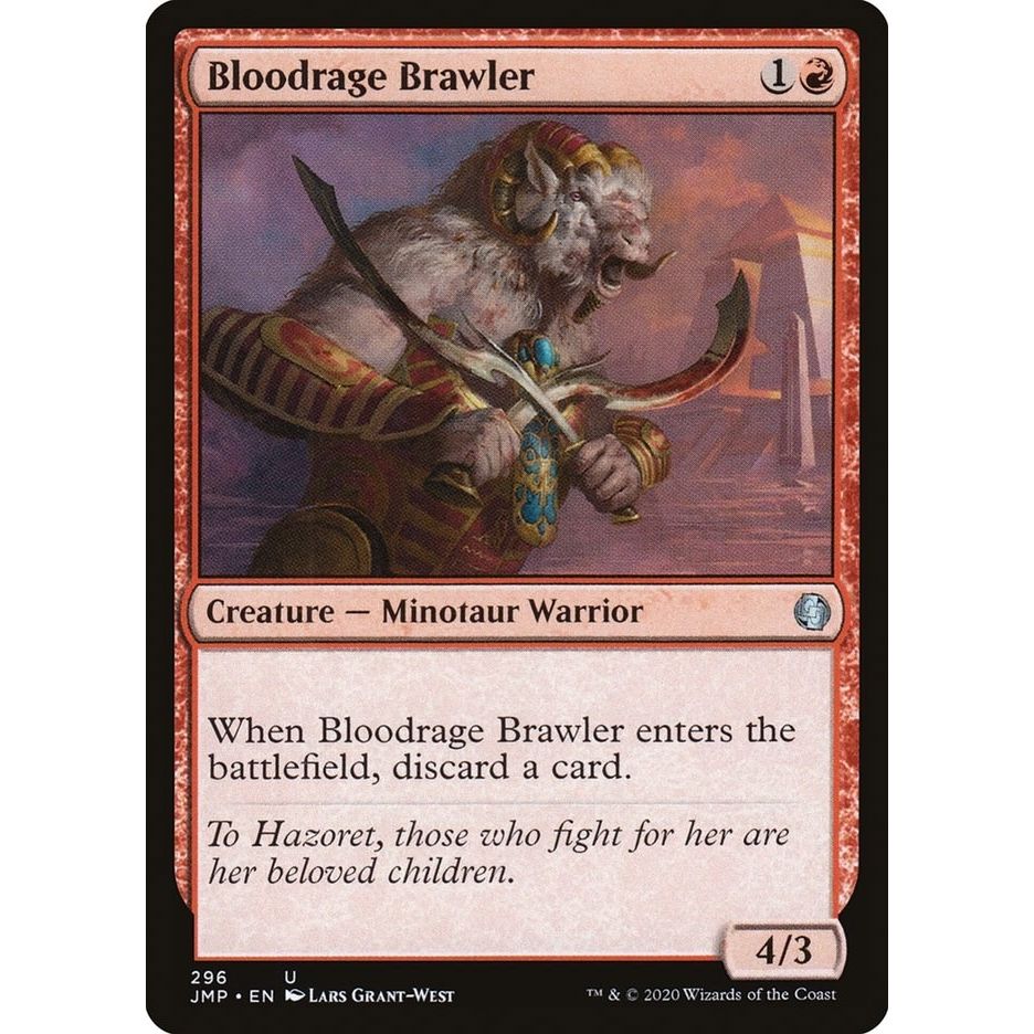 Image for Bloodrage Brawler (296) (JMP) - Magic: The Gathering
