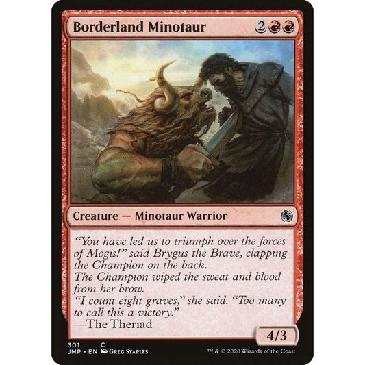 Image for Borderland Minotaur (301) (JMP) - Magic: The Gathering