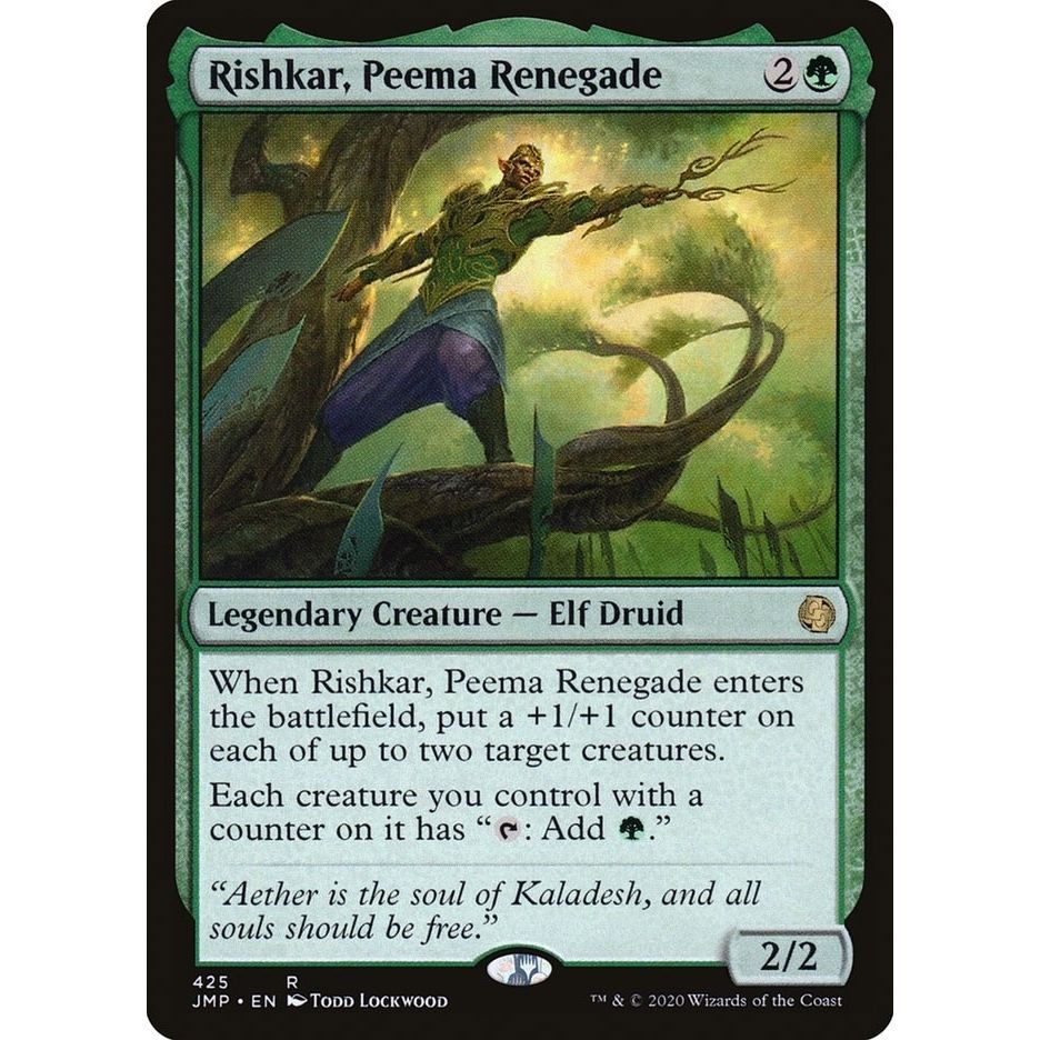 Image for Rishkar, Peema Renegade (425) (JMP) - Magic: The Gathering