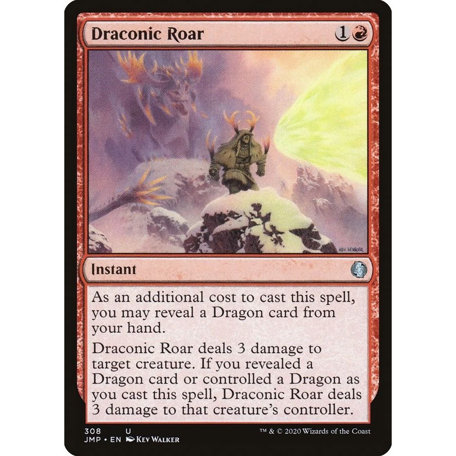 Image for Draconic Roar (308) (JMP) - Magic: The Gathering