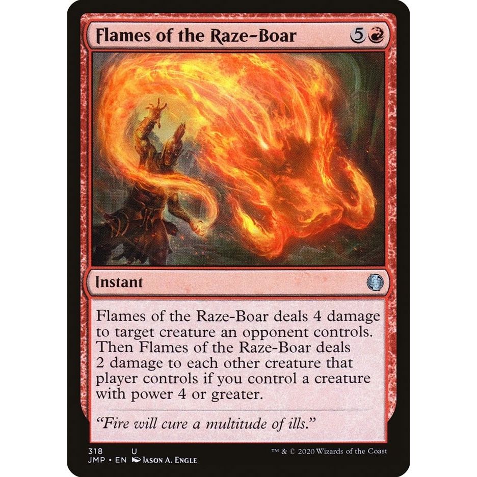 Image for Flames of the Raze-Boar (318) (JMP) - Magic: The Gathering