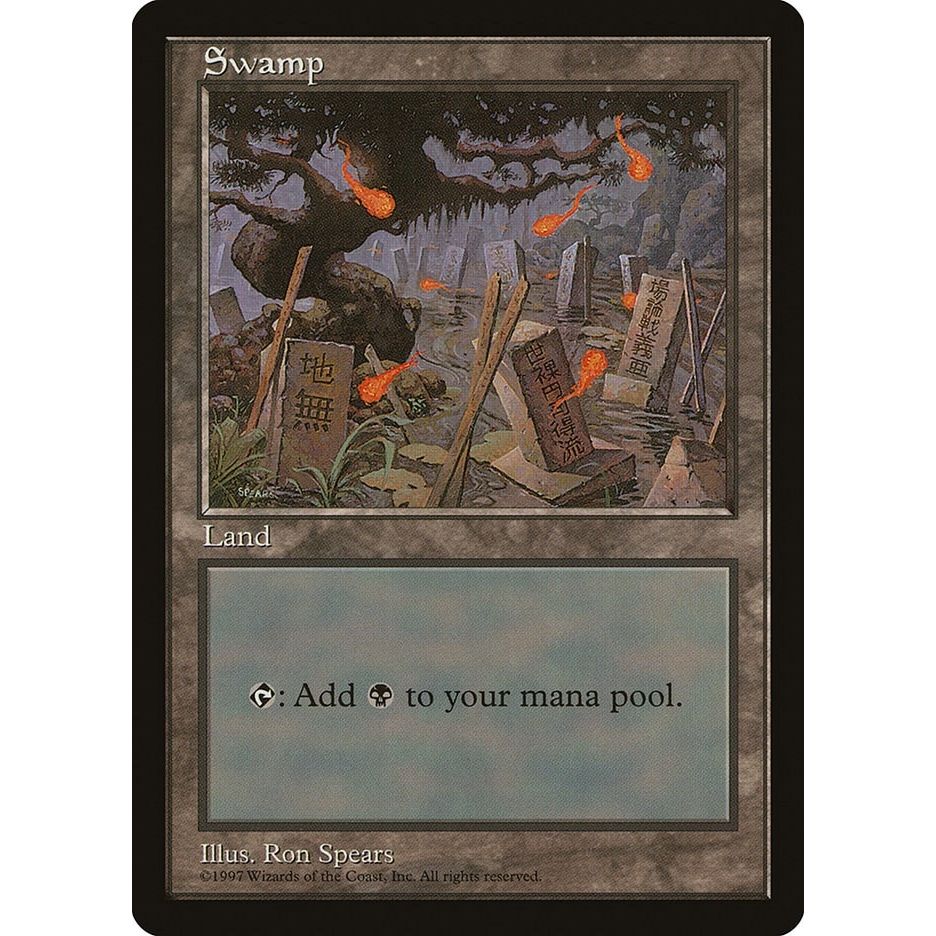 Image for Swamp - Blue Pack (Spears) (APAC) - Magic: The Gathering