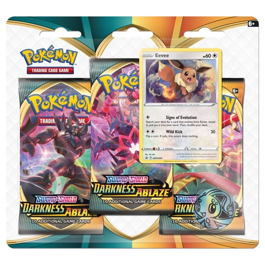Image for Darkness Ablaze 3 Pack Blister [Eevee] - Pokemon