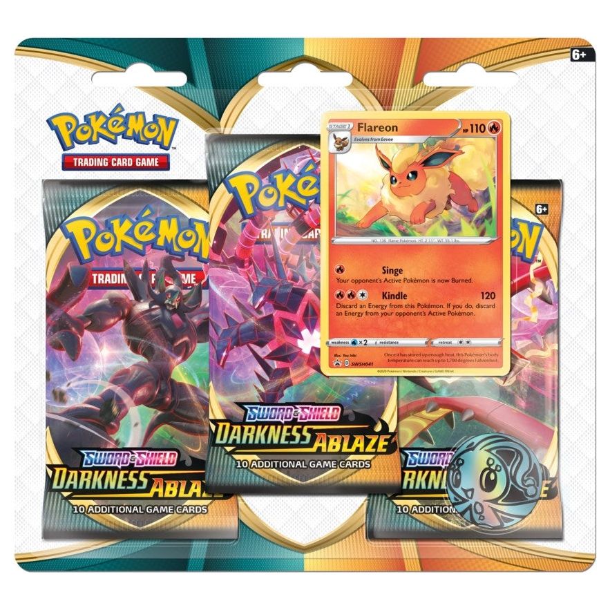 Image for Darkness Ablaze 3 Pack Blister [Flareon] - Pokemon