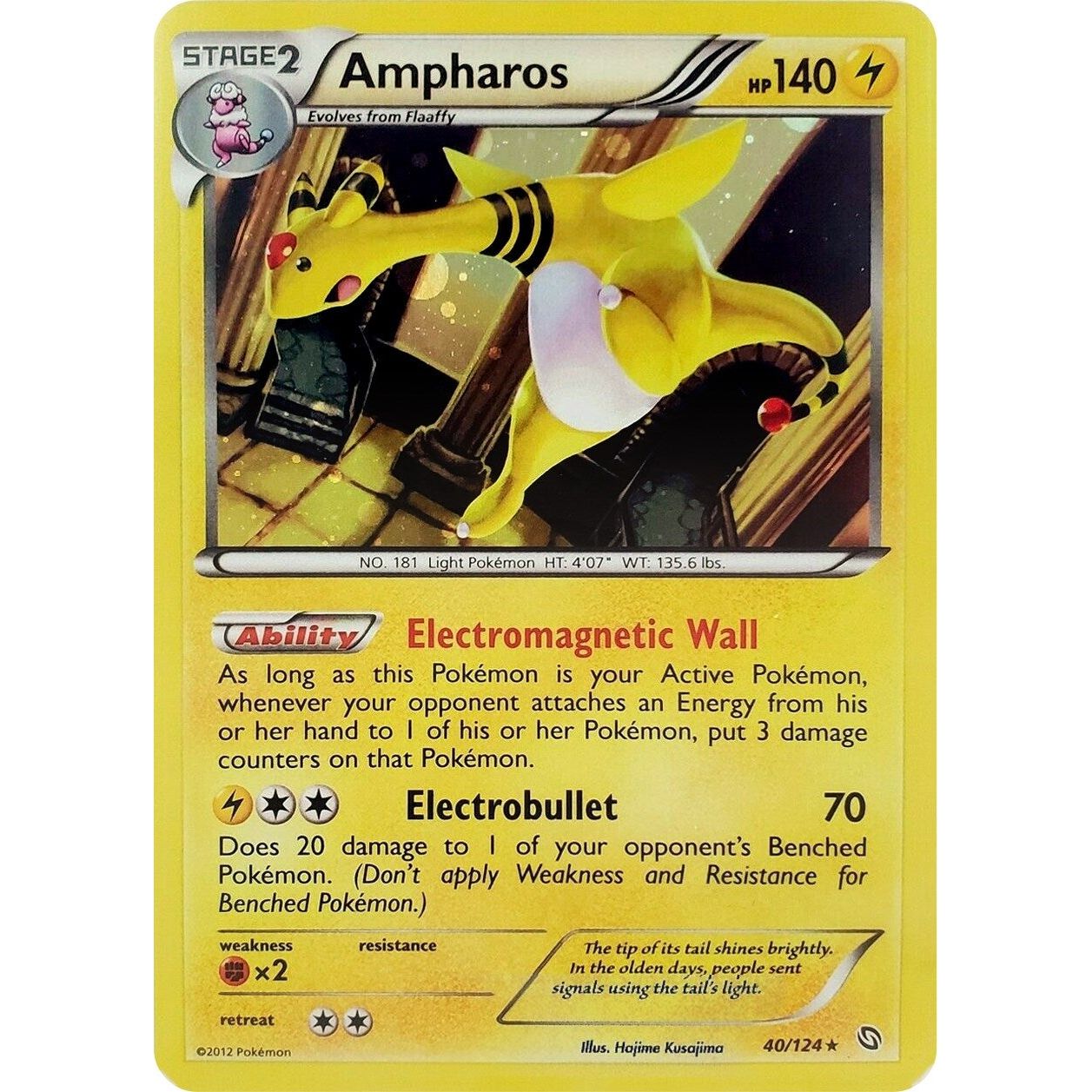 Image for Ampharos - 40/124 (Cosmos Holo) (040/124) (BLE) - Pokemon