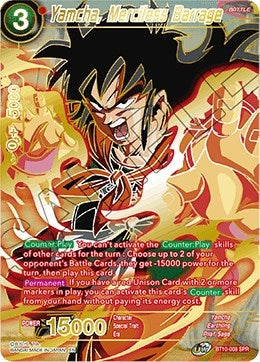 Image for Yamcha, Merciless Barrage (SPR) (BT10-008) (DBS-B10) - Dragon Ball Super: Masters
