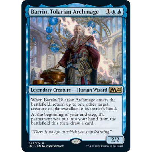 Image for Barrin, Tolarian Archmage (45) (PPM21) - Magic: The Gathering