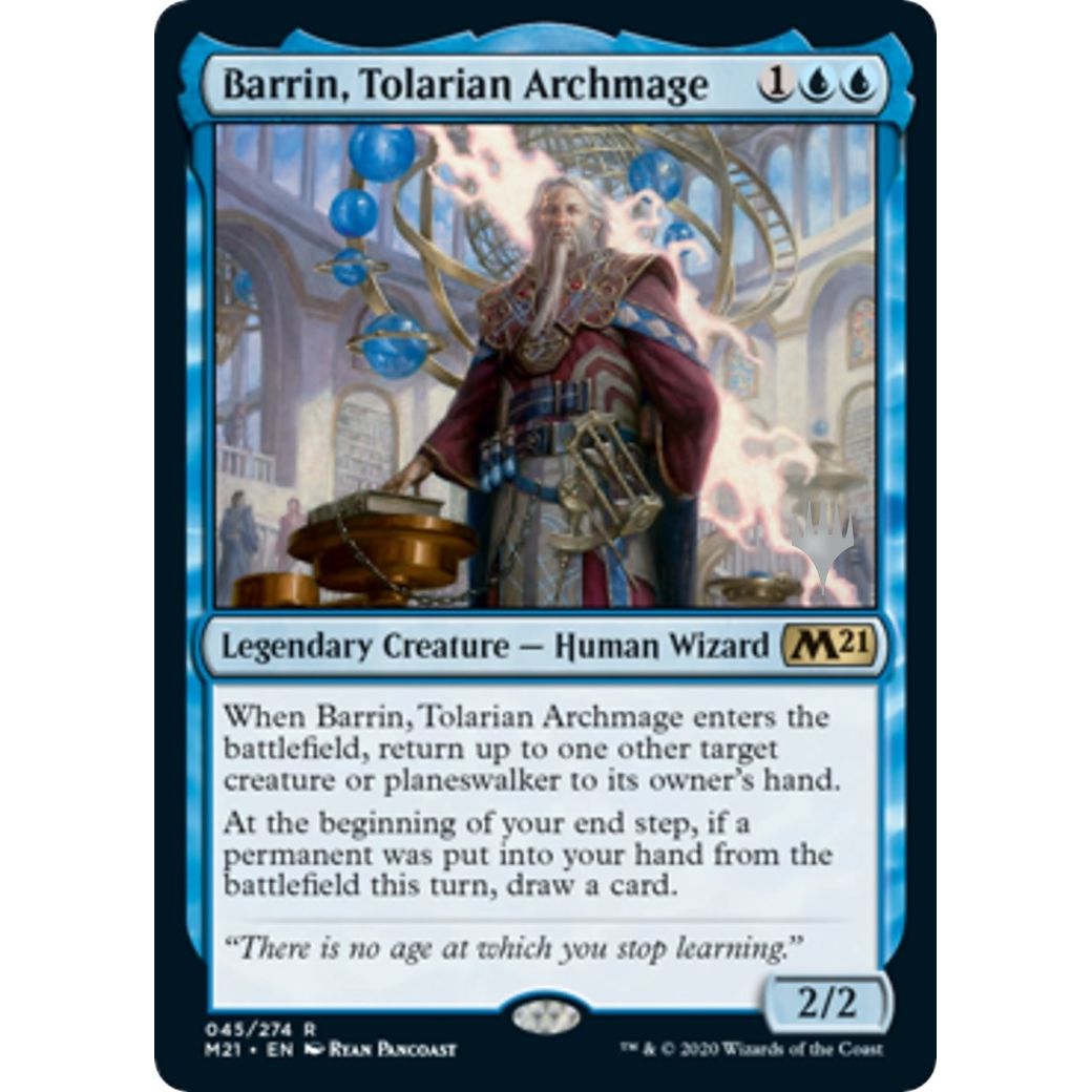 Image for Barrin, Tolarian Archmage (45) (PPM21) - Magic: The Gathering