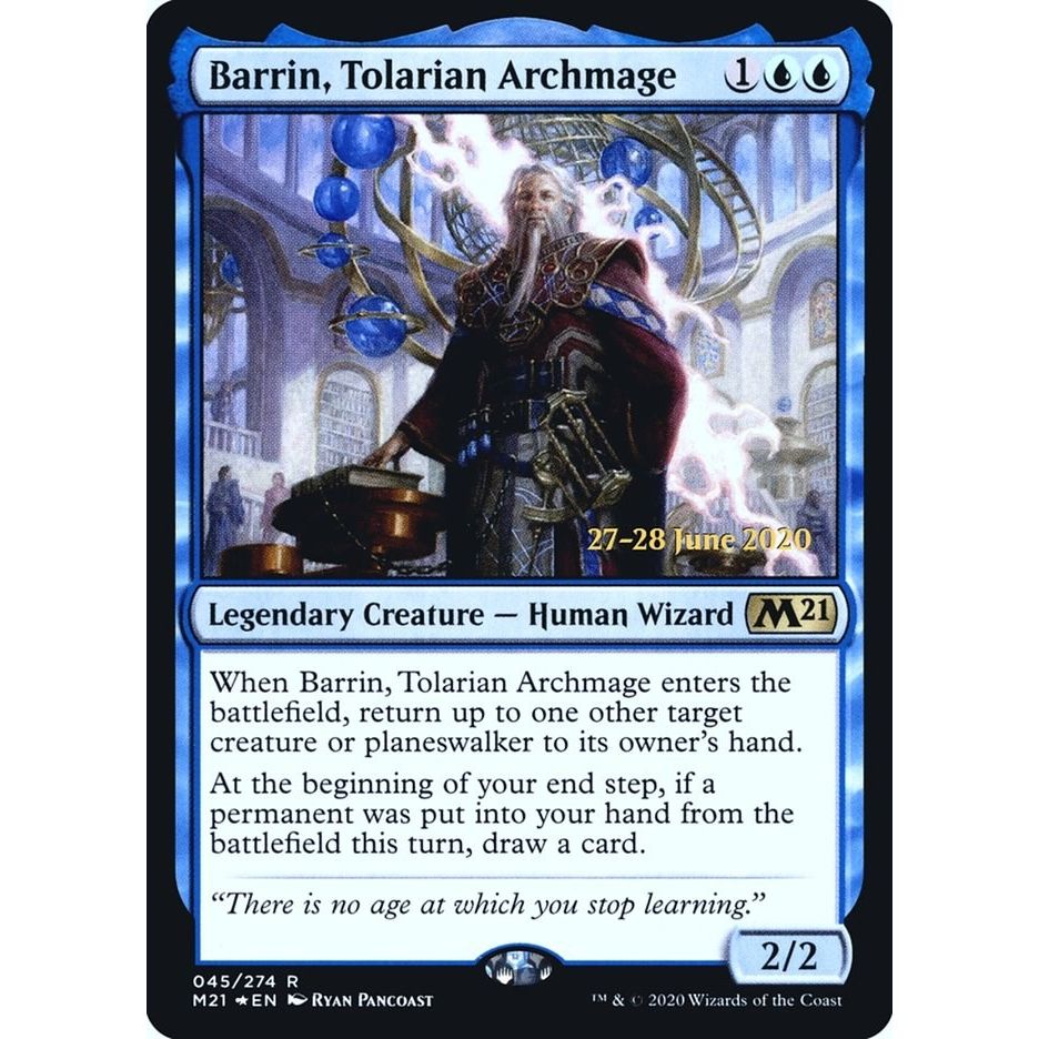Image for Barrin, Tolarian Archmage (45) (PRE) - Magic: The Gathering