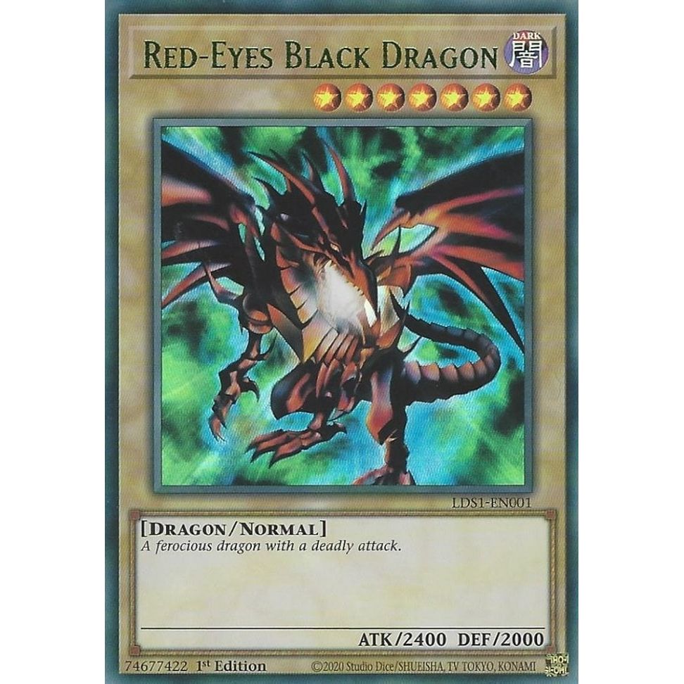 Image for Red-Eyes Black Dragon (Green) (LDS1-EN001) (LDS1) - YuGiOh