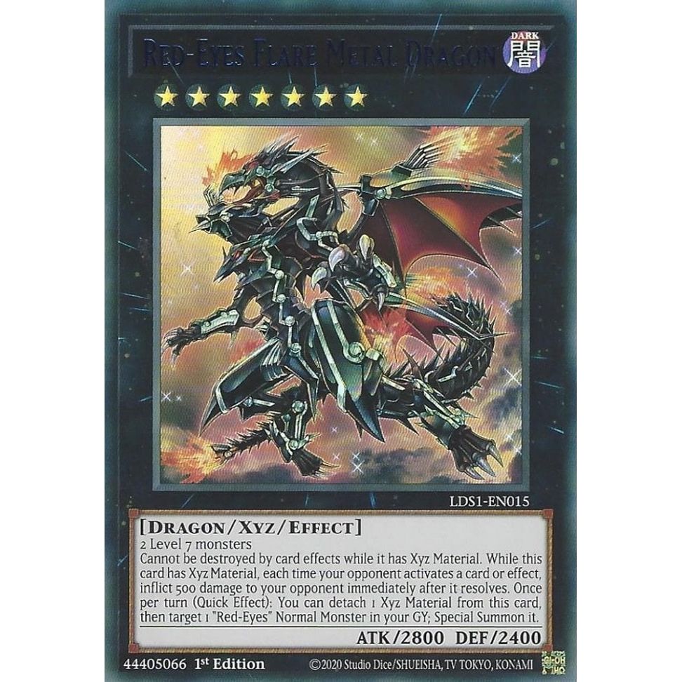 Image for Red-Eyes Flare Metal Dragon (Blue) (LDS1-EN015) (LDS1) - YuGiOh