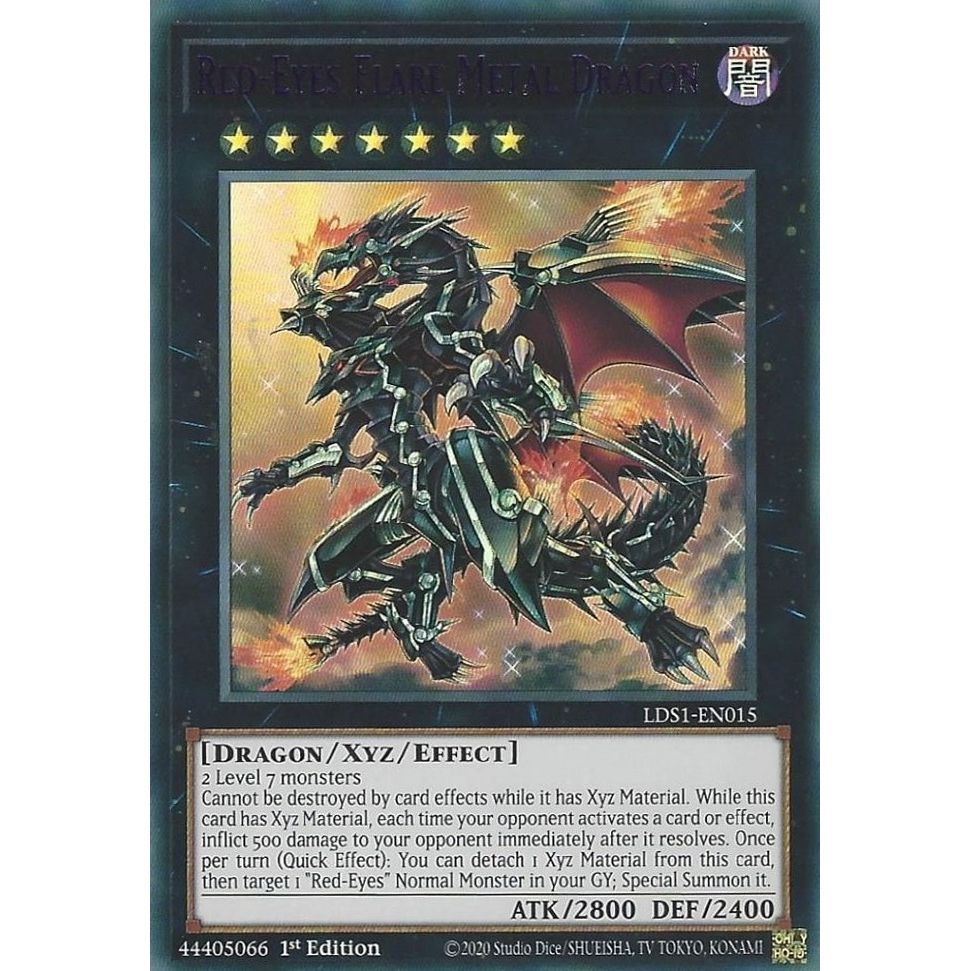 Image for Red-Eyes Flare Metal Dragon (Purple) (LDS1-EN015) (LDS1) - YuGiOh