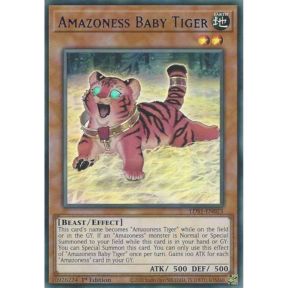 Image for Amazoness Baby Tiger (Blue) (LDS1-EN023) (LDS1) - YuGiOh