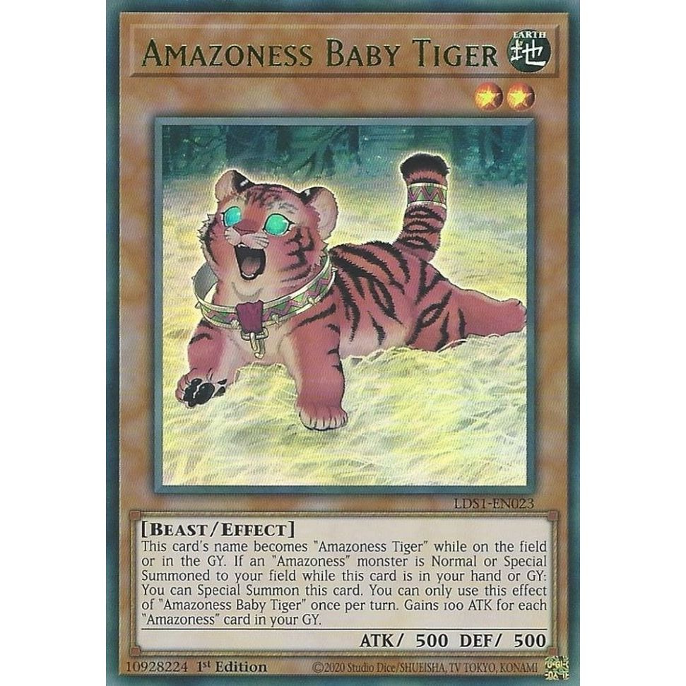Image for Amazoness Baby Tiger (Green) (LDS1-EN023) (LDS1) - YuGiOh