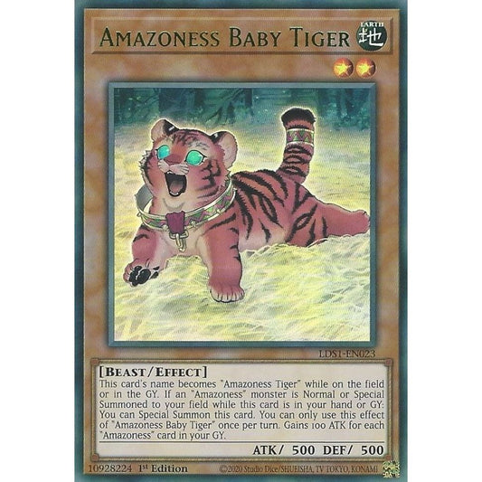 Image for Amazoness Baby Tiger (Green) (LDS1-EN023) (LDS1) - YuGiOh