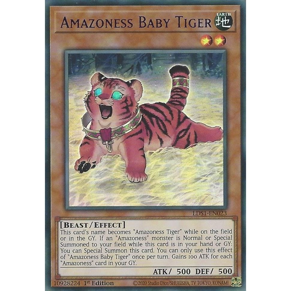 Image for Amazoness Baby Tiger (Purple) (LDS1-EN023) (LDS1) - YuGiOh
