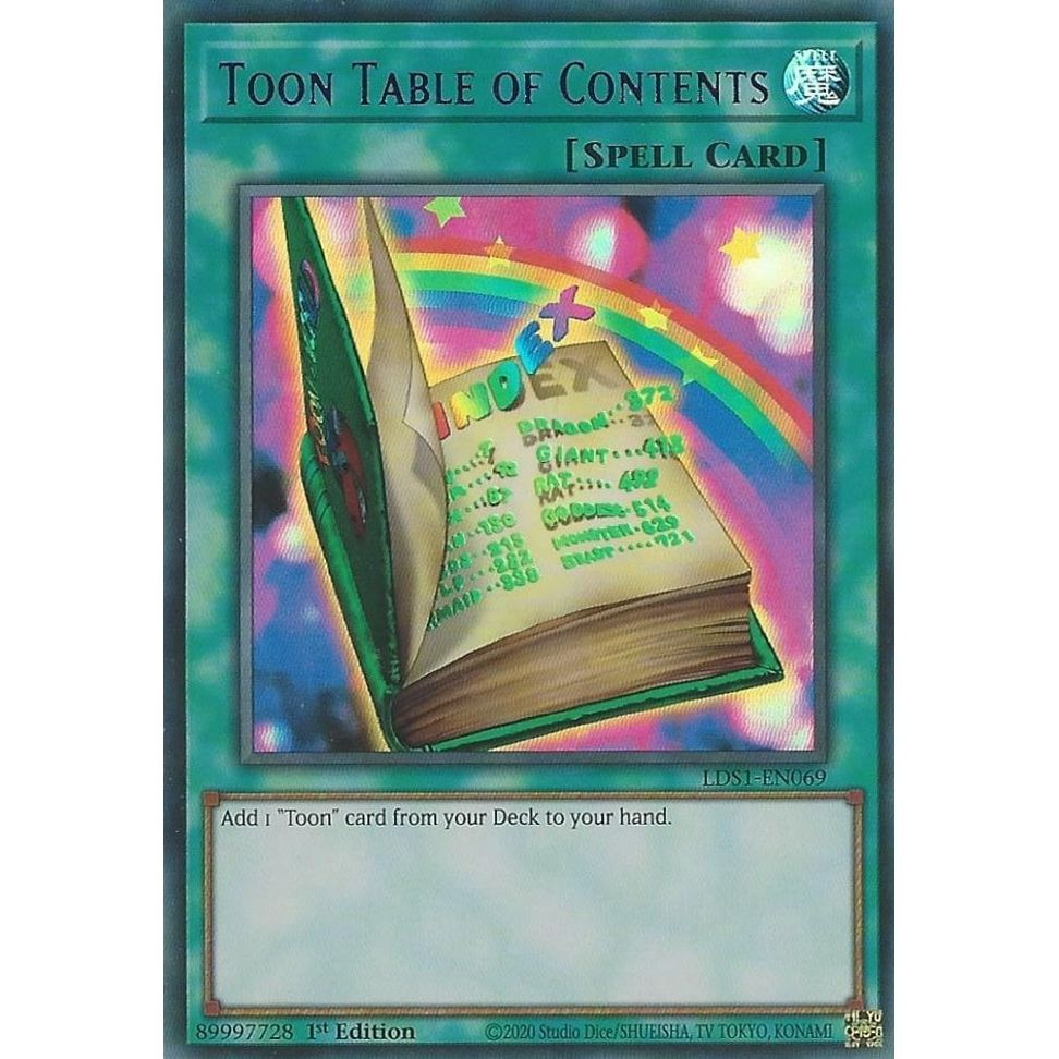 Image for Toon Table of Contents (Purple) (LDS1-EN069) (LDS1) - YuGiOh