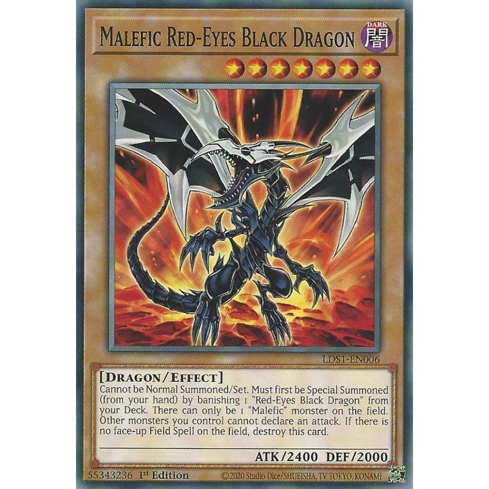 Image for Malefic Red-Eyes Black Dragon (LDS1-EN006) (LDS1) - YuGiOh