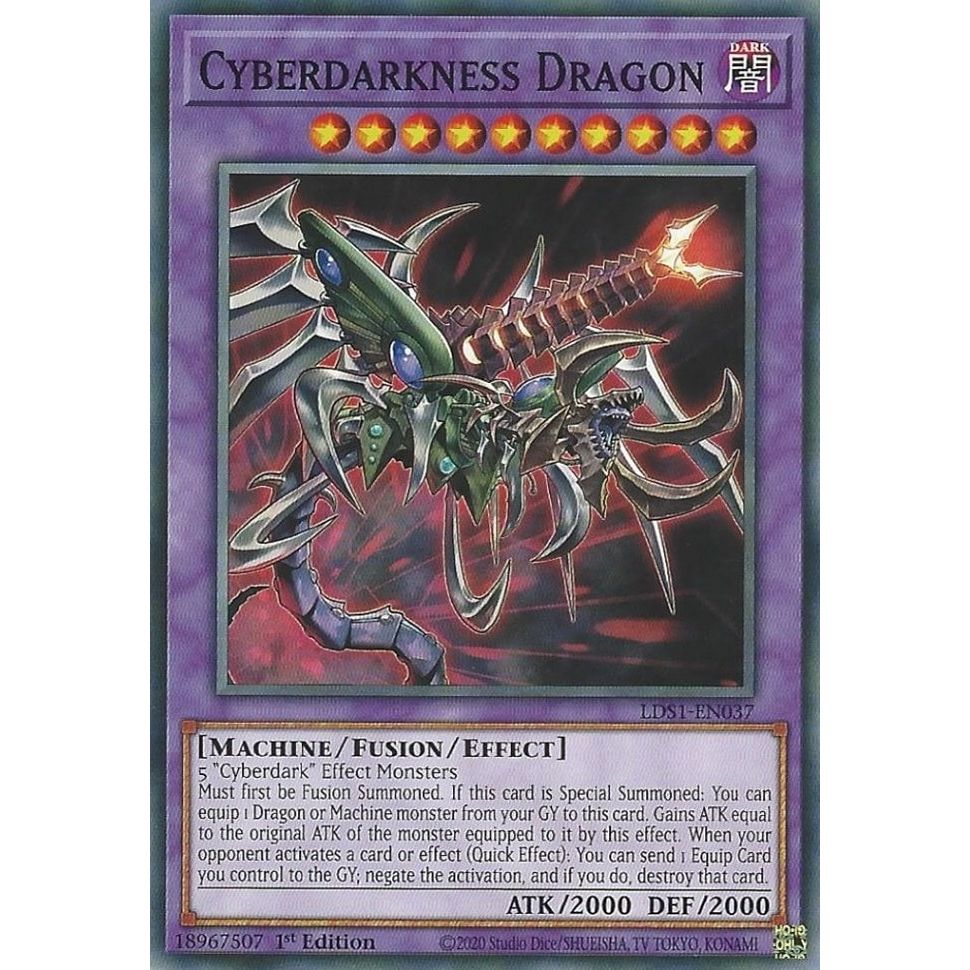 Image for Cyberdarkness Dragon (LDS1-EN037) (LDS1) - YuGiOh