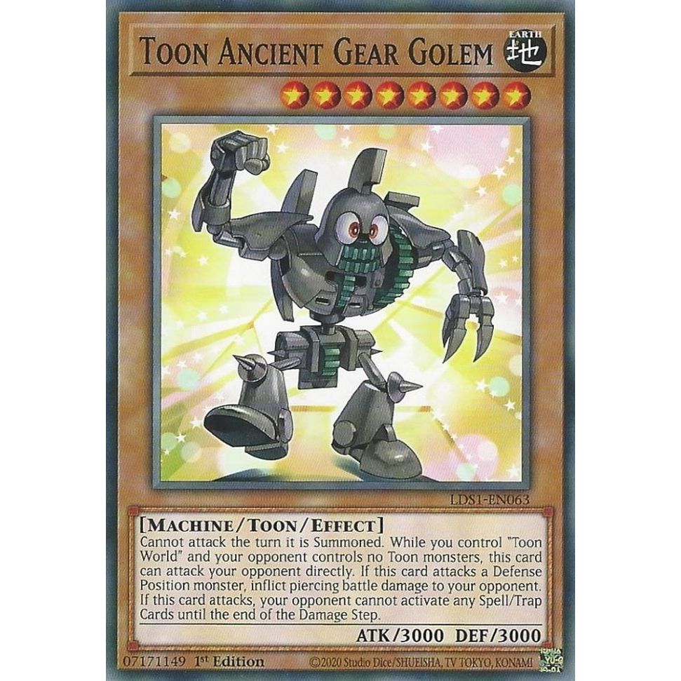 Image for Toon Ancient Gear Golem (LDS1-EN063) (LDS1) - YuGiOh