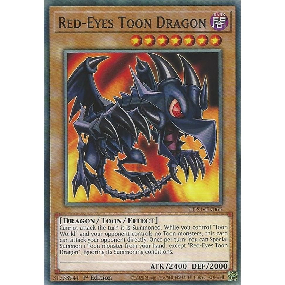 Image for Red-Eyes Toon Dragon (LDS1-EN066) (LDS1) - YuGiOh