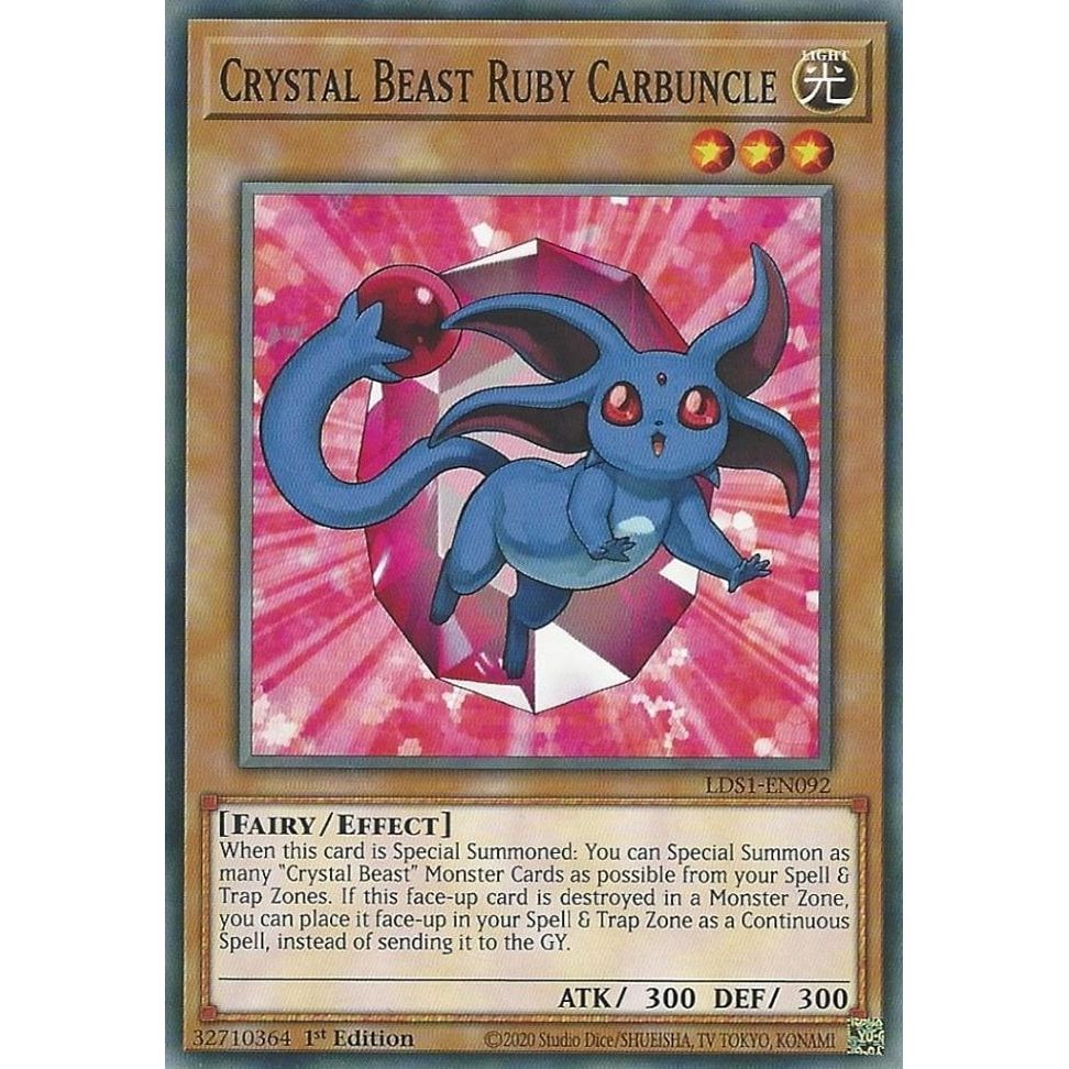 Image for Crystal Beast Ruby Carbuncle (LDS1-EN092) (LDS1) - YuGiOh