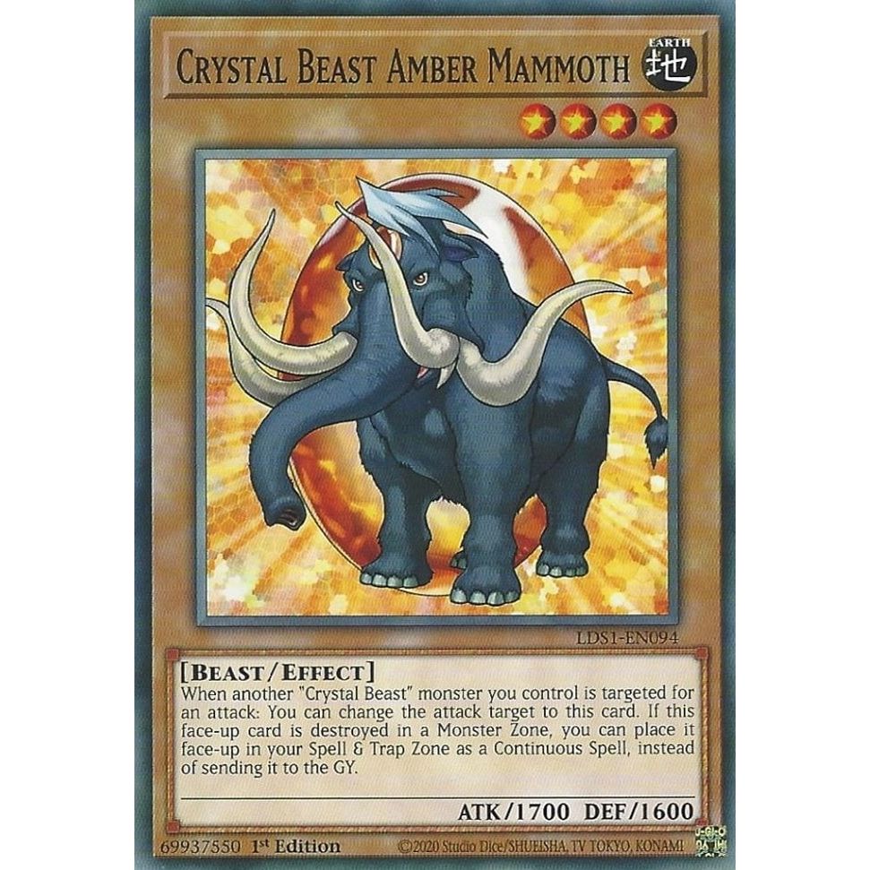 Image for Crystal Beast Amber Mammoth (LDS1-EN094) (LDS1) - YuGiOh