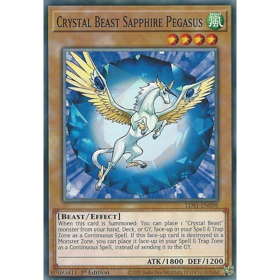 Image for Crystal Beast Sapphire Pegasus (LDS1-EN098) (LDS1) - YuGiOh