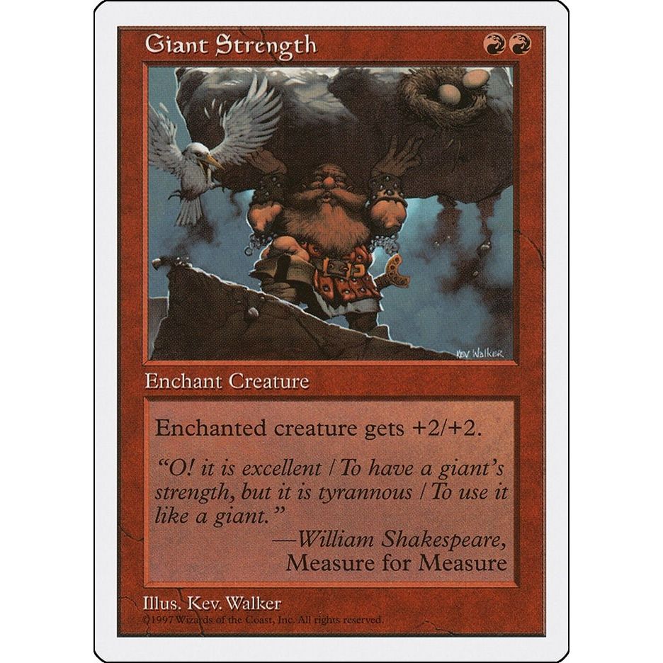 Image for Giant Strength (5ED) - Magic: The Gathering