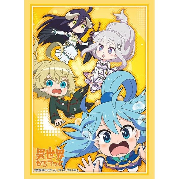 Image for Bushiroad Sleeve Collection HG Vol.2449: Isekai Quartet - Aqua, Emilia, Tanya, Albedo (60-Pack) - Card Sleeves