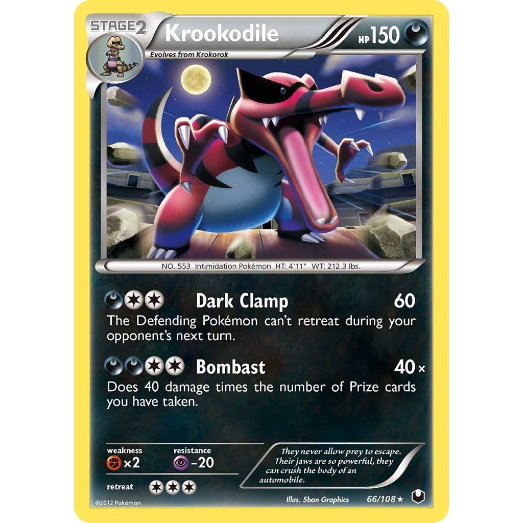 Image for Krookodile (066/108) (PR) - Pokemon