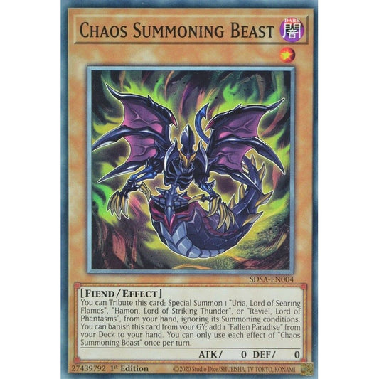 Image for Chaos Summoning Beast (SDSA-EN004) (SDSA) - YuGiOh