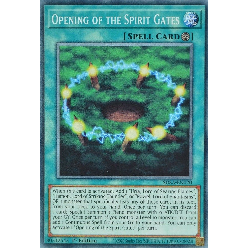 Image for Opening of the Spirit Gates (SDSA-EN020) (SDSA) - YuGiOh