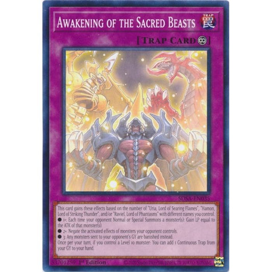 Image for Awakening of the Sacred Beasts (SDSA-EN035) (SDSA) - YuGiOh