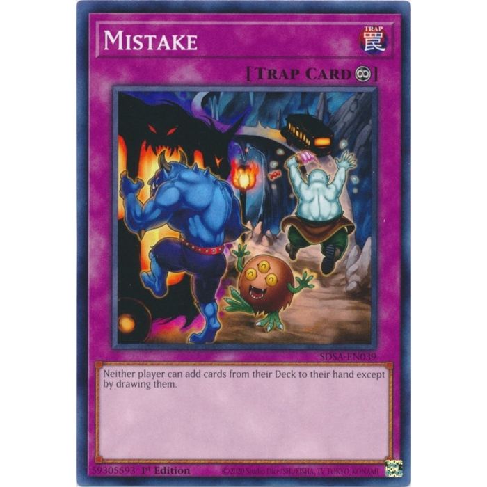 Image for Mistake (SDSA-EN039) (SDSA) - YuGiOh