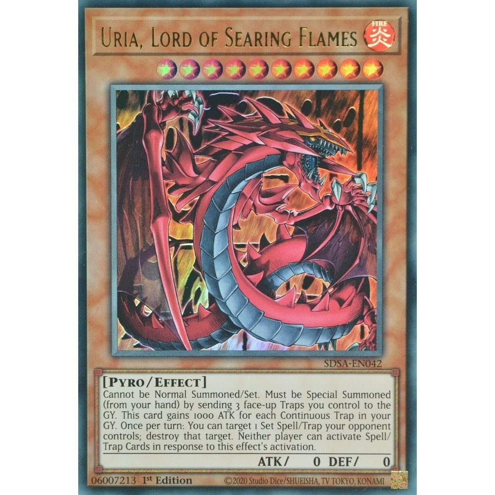 Image for Uria, Lord of Searing Flames (SDSA-EN042) (SDSA) - YuGiOh