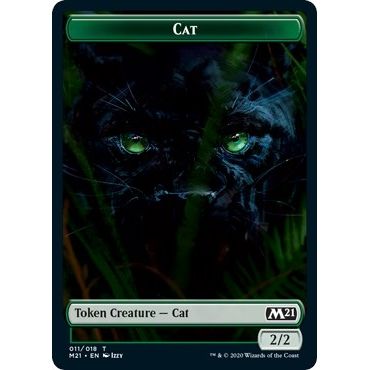 Image for Cat (011) // Zombie Double-Sided Token (11 // 7) (M21) - Magic: The Gathering