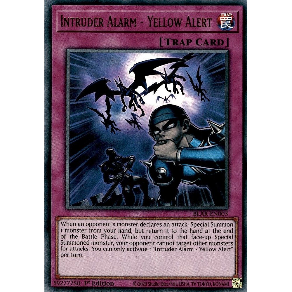 Image for Intruder Alarm - Yellow Alert (BLAR-EN003) (BLAR) - YuGiOh